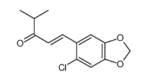 1-[2-Chloro-4,5-(methylenedioxy)phenyl]-4-methyl-1-penten-3-one结构式