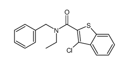 Benzo[b]thiophene-2-carboxamide, 3-chloro-N-ethyl-N-(phenylmethyl)- (9CI) structure