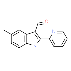 1H-Indole-3-carboxaldehyde,5-methyl-2-(2-pyridinyl)-(9CI)结构式