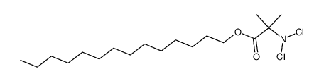 n-tetradecyl-α-N,N-dichloroaminoisobutyrate Structure
