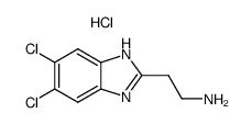 2-(5,6-dichloro-1H-benzimidazol-2-yl)-ethylamine, dihydrochloride Structure