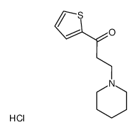 3-piperidino-1-(thiophen-2-yl)propan-1-one hydrochloride Structure