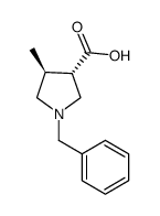 trans-1-Benzyl-4-methylpyrrolidine-3-carboxylic acid Structure