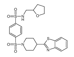Benzenesulfonamide, 4-[[4-(2-benzothiazolyl)-1-piperidinyl]sulfonyl]-N-[(tetrahydro-2-furanyl)methyl]- (9CI) picture