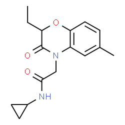 4H-1,4-Benzoxazine-4-acetamide,N-cyclopropyl-2-ethyl-2,3-dihydro-6-methyl-3-oxo-(9CI)结构式