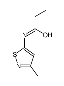 N-(3-methyl-1,2-thiazol-5-yl)propanamide结构式