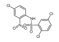 2,5-dichloro-N-(4-chloro-2-nitrophenyl)benzenesulfonamide结构式