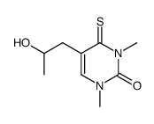 5-(2-hydroxy-propyl)-1,3-dimethyl-4-thioxo-3,4-dihydro-1H-pyrimidin-2-one Structure