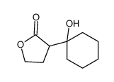 3-(1-hydroxycyclohexyl)oxolan-2-one结构式