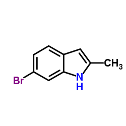 6-Bromo-2-methyl-1H-indole structure