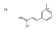 3-(1-methylpyridin-1-ium-3-yl)prop-2-enamide,iodide结构式