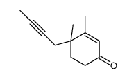 4-but-2-ynyl-3,4-dimethylcyclohex-2-en-1-one Structure