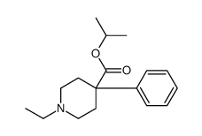 propan-2-yl 1-ethyl-4-phenylpiperidine-4-carboxylate Structure