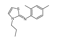 N-(2,4-dimethylphenyl)-3-propyl-1,3-thiazol-2-imine结构式