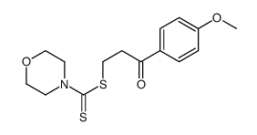 [3-(4-methoxyphenyl)-3-oxopropyl] morpholine-4-carbodithioate结构式