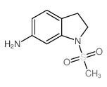 1-(Methylsulphonyl)indolin-6-amine结构式