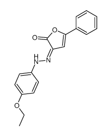 3-[(4-Ethoxy-phenyl)-hydrazono]-5-phenyl-3H-furan-2-one Structure