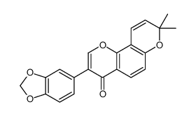 3-(1,3-benzodioxol-5-yl)-8,8-dimethylpyrano[2,3-f]chromen-4-one Structure