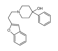1-[2-(1-benzofuran-2-yl)ethyl]-4-phenylpiperidin-4-ol结构式