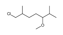 1-chloro-5-methoxy-2,6-dimethylheptane Structure