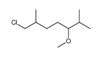 1-chloro-5-methoxy-2,6-dimethylheptane结构式