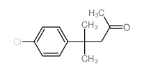 4-(4-chlorophenyl)-4-methyl-pentan-2-one结构式
