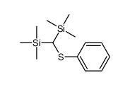 trimethyl-[phenylsulfanyl(trimethylsilyl)methyl]silane Structure