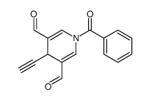 1-benzoyl-4-ethynyl-4H-pyridine-3,5-dicarbaldehyde Structure