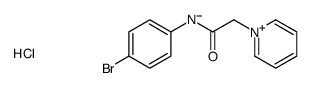 N-(4-bromophenyl)-2-pyridin-1-ium-1-ylacetamide,chloride Structure