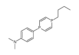 4-(4-butyl-1,4-diphosphinin-1-yl)-N,N-dimethylaniline Structure