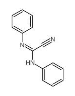 1-cyano-N,N'-diphenylmethanimidamide结构式