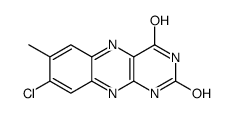 8-chloro-7-methyl-1H-benzo[g]pteridine-2,4-dione结构式