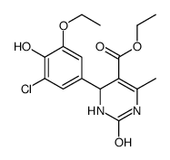 ethyl 4-(3-chloro-5-ethoxy-4-hydroxyphenyl)-6-methyl-2-oxo-3,4-dihydro-1H-pyrimidine-5-carboxylate Structure