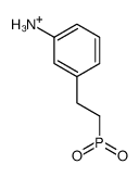 2-(3-aminophenyl)ethyl-hydroxy-oxophosphanium结构式