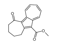 methyl 5-oxo-2,3,4,5-tetrahydro-1H-cyclohepta[a]azulene-11-carboxylate结构式