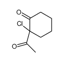 2-acetyl-2-chlorocyclohexan-1-one Structure