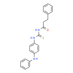 N-{[(4-anilinophenyl)amino]carbonothioyl}-3-phenylpropanamide结构式