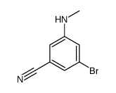 3-bromo-5-(methylamino)benzonitrile结构式