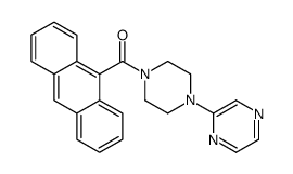 anthracen-9-yl-(4-pyrazin-2-ylpiperazin-1-yl)methanone结构式