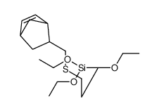 3-(5-bicyclo[2.2.1]hept-2-enylmethylsulfanyl)propyl-triethoxysilane结构式