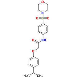 2-(4-Isopropylphenoxy)-N-[4-(4-morpholinylsulfonyl)phenyl]acetamide Structure