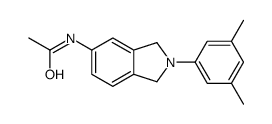 N-[2-(3,5-dimethylphenyl)-1,3-dihydroisoindol-5-yl]acetamide结构式
