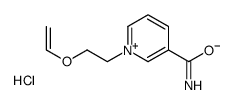 1-(2-ethenoxyethyl)pyridin-1-ium-3-carboxamide,chloride Structure