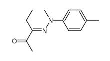 (E)-3-(N-methyl-N-p-tolylhydrazono)-2-pentanone结构式