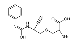 (2R)-2-amino-3-[2-cyano-2-(phenylcarbamoylamino)ethyl]sulfanylpropanoic acid Structure