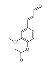 4-(2-formylvinyl)-2-methoxyphenyl acetate Structure