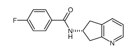 Benzamide, N-[(6R)-6,7-dihydro-5H-cyclopenta[b]pyridin-6-yl]-4-fluoro- (9CI) structure