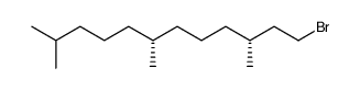 (3R,7R)-3,7,11-trimethyl-dodecyl bromide结构式