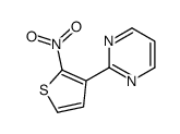2-(2-nitrothiophen-3-yl)pyrimidine Structure