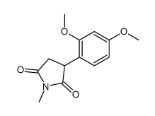 3-(2,4-dimethoxyphenyl)-1-methylpyrrolidine-2,5-dione Structure